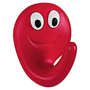 Spirella Smile Colgador adhesivo (Poliresina, Rojo)