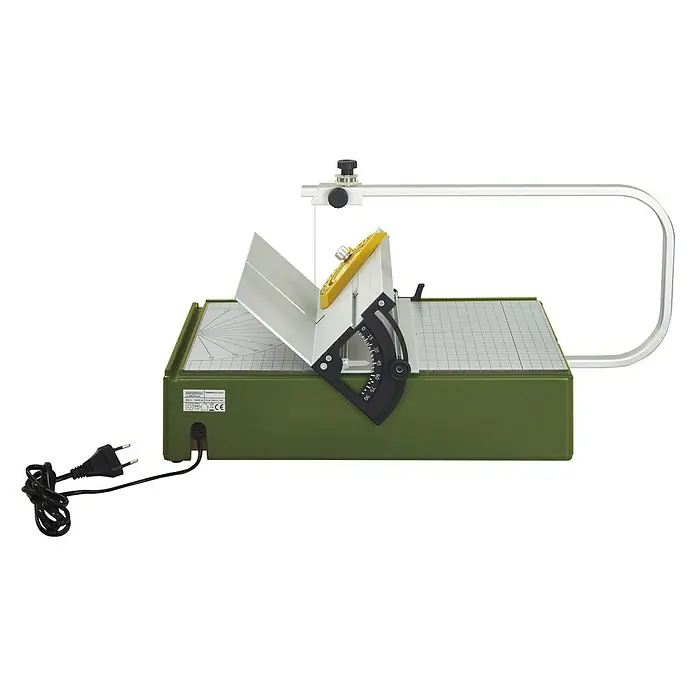Proxxon Anschlag Thermocut TA 300 -  - Eine Tischbandsäge zum Schneiden von Holz, Kunststoff und Metall. Die Säge hat einen schwenkbaren Tisch und eine variable Geschwindigkeit.
