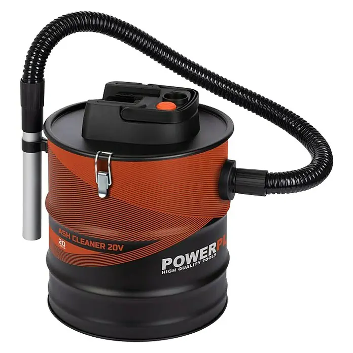 PowerPlus Aspirador de cenizas de batería POWD6020 - 20 V, Sin batería, Volumen de recipiente: 20 l - En la imagen se muestra el aspirador de cenizas Powerplus 20V: una herramienta potente para limpiar cenizas de chimeneas o parrillas.