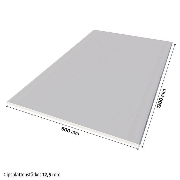 Knauf Gipskartonplatte Miniboard GKB (1.200 x 600 x 12,5 mm)