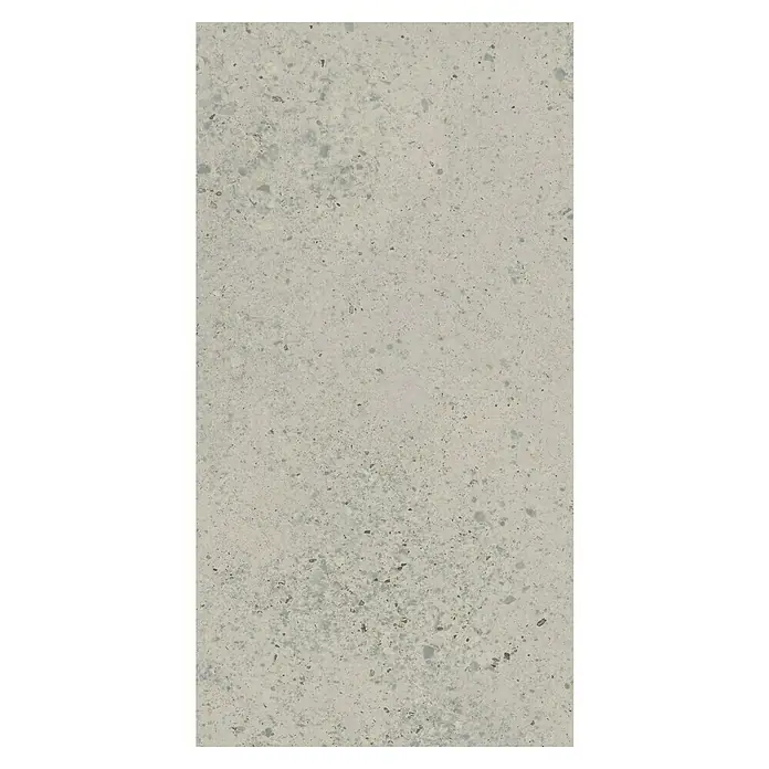 Suelo vinílico SPC Pantheon Stone - 610 x 305 x 5,2 mm - Primer plano de una elegante encimera de cuarzo en suaves tonos grises, ideal para cocinas modernas.