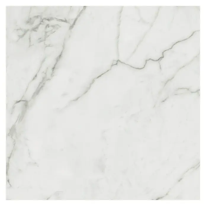 Allure Suelo vinílico SPC White Marble - 600 x 600 x 6 mm, Gris, Resistente al agua - Elegante baldosa de mármol con finas vetas grises, perfecta para interiores elegantes. El material de alta calidad añade un toque lujoso a cualquier estancia.