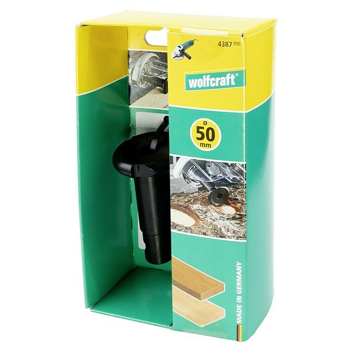 Wolfcraft Fresa de alta velocidad (Diámetro: 50 mm, Longitud de trabajo: 9,6 mm, Acero) | BAUHAUS