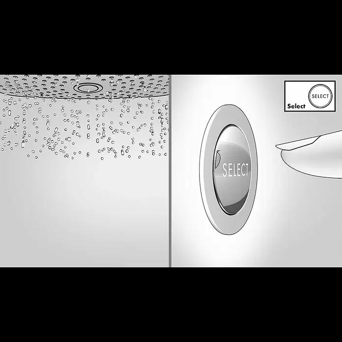 Hansgrohe UP-Thermostatarmatur ShowerSelect - Eckig, Chrom, Glänzend - Hansgrohe Select-Technologie