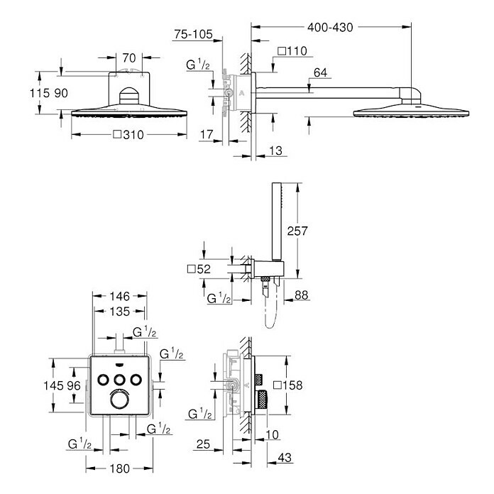 Grohe Unterputzsystem Perfect