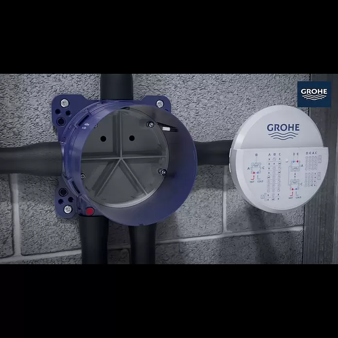 Grohe Unterputzsystem Rapido SmartBox - Einbautiefe: 75 mm - 105 mm - Grohe Rapido SmartBox: Installationsvideo