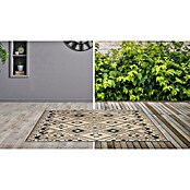 Outdoor-Teppich Bora (Schwarz/Beige, 170 x 120 cm, 100 % Polypropylen) | BAUHAUS