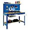 Simonrack Simonwork Werkbank (L x H: 61 x 144,5 cm, Breite: 91 cm, Traglast: 600 kg, Blau)
