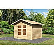 Karibu Gartenhaus Talkau 6 (304 x 300 cm, Wandstärke: 28 mm, Satteldach, Natur)