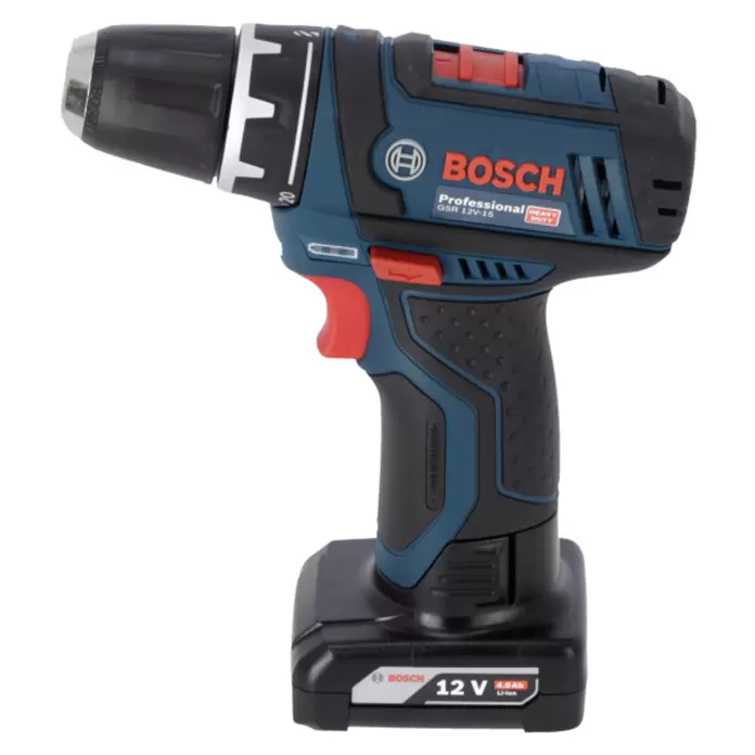 Bosch Professional Akku-Bohrschrauber GSR 12V-15 - 12 V, 2 Akkus, 2 Ah - 4 Ah, 30 Nm