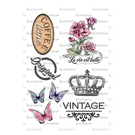 La Pajarita  Papel para manualidades Transfer Vintage
