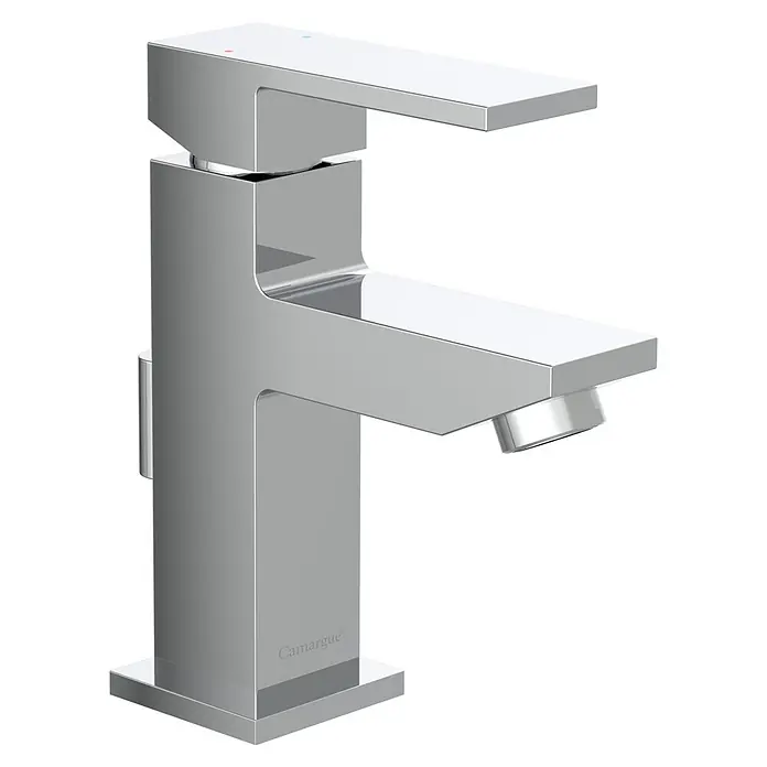 Camargue Alicante Waschtischarmatur - Chrom, Glänzend - Glänzende Chrom-Waschtischarmatur von Camargue mit modernem, kantigem Design. Perfekt für ein stilvolles Badezimmer.