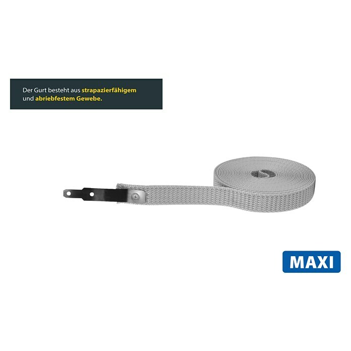 Schellenberg Gurtfix (Länge: 4,3 m, Gurtbreite: 18 mm, Grau)