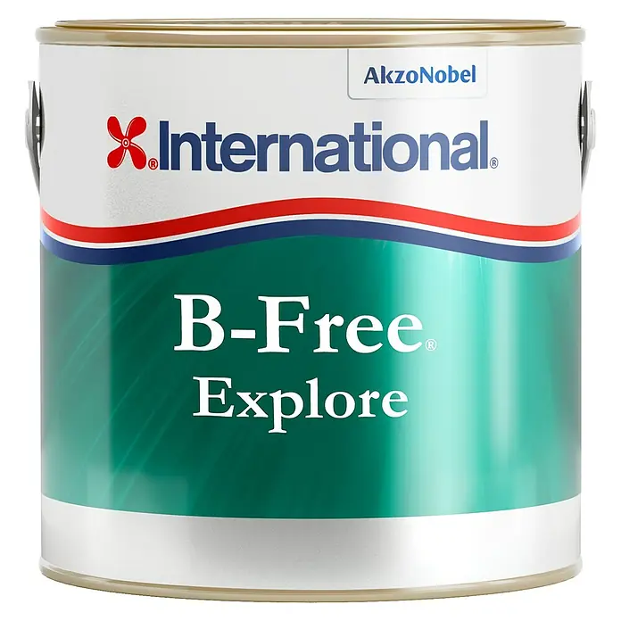 International B-Free Bewuchsschutz Explore - Navy, 2,5 l - Dose International B-Free Explore Antifouling-Farbe für den Schutz von Bootsrümpfen vor Bewuchs und für eine saubere Leistung im Wasser.