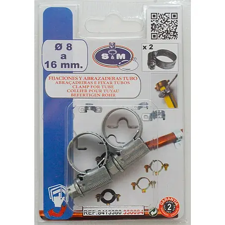 Abrazadera para manguera 9 mm