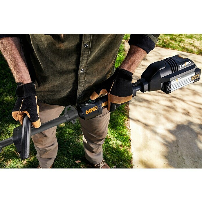 Worx ENVIRO Akku-Rasentrimmer EG161.9 (60 V, Ohne Akku) | BAUHAUS
