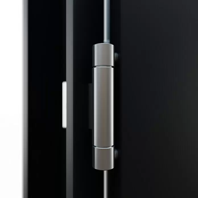 FM Türen Nebeneingangstür NBT56-02 - 110 x 210 cm, DIN Anschlag: Rechts, Anthrazit - Detailaufnahme