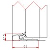FM Türen Nebeneingangstür NBT56-07 (90 x 200 cm, DIN Anschlag: Rechts, Anthrazit) | BAUHAUS