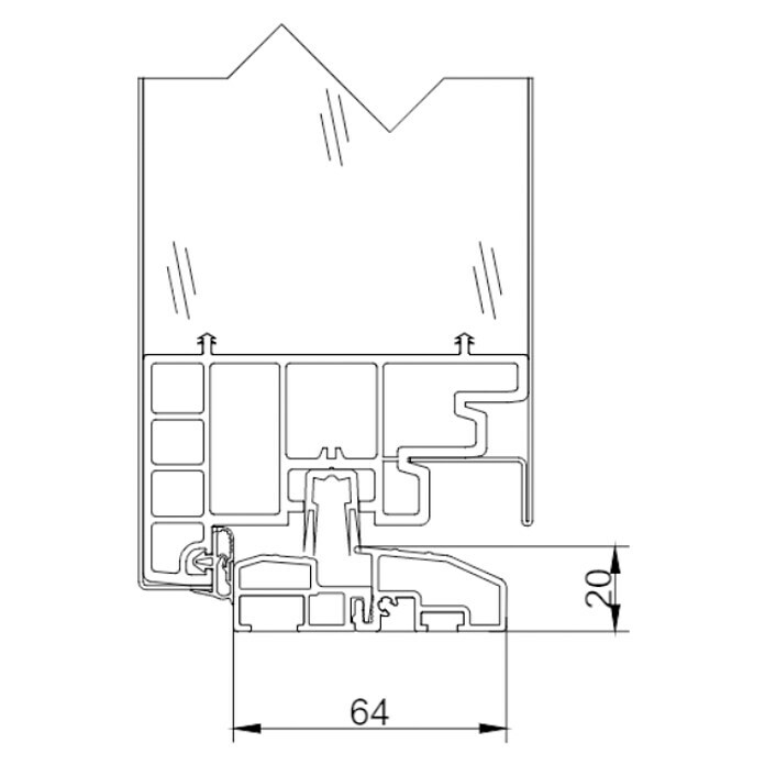 FM Türen Haustür DS92-520 (110 x 210 cm, DIN Anschlag: Rechts, Weiß) | BAUHAUS