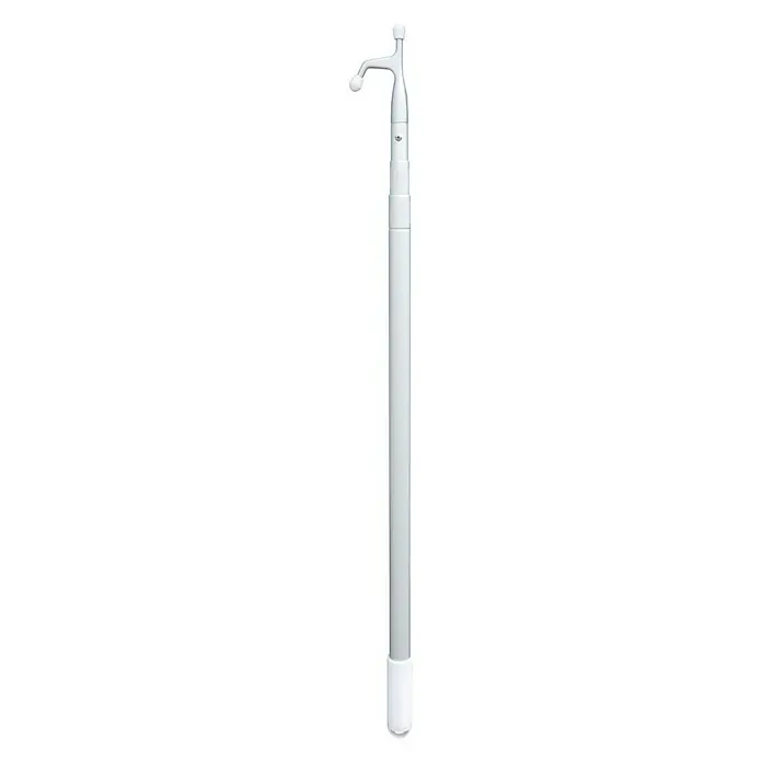BootshakenHöhenverstellung: 1.050 mm - 2.400 mm, Leichtmetall - Teleskopischer Bootshaken aus Aluminium mit einem Haken am Ende und einem Griff am unteren Ende. Perfekt zum Anlegen und Manövrieren von Booten.