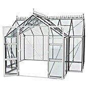 Vitavia Gewächshaus Campus (Außenmaß inkl. Dachüberstand (B x T): 383,4 x 383,3 cm, Material Seitenwand: Glas, 3 mm, Aluminium) | BAUHAUS
