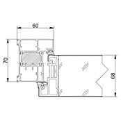 FM Türen Haustür AC68-520 (110 x 210 cm, DIN Anschlag: Links, Weiß) | BAUHAUS