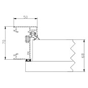 FM Türen Nebeneingangstür ATU68-520 (100 x 200 cm, DIN Anschlag: Links, Anthrazit) | BAUHAUS