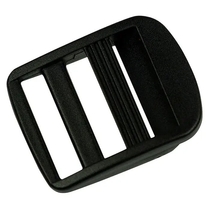 Stabilit Gurtspanner - Für Seildurchmesser: 25 mm, Schwarz, 2 Stk. - Schwarzer, rechteckiger Gurtversteller aus Kunststoff für Gurte und Riemen, ideal für Taschen oder Rucksäcke.