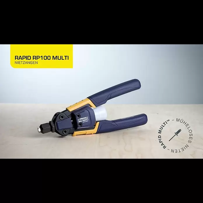 Rapid Blindnietzange RP100 Multi™ - Passend für: Blindniete von 3,2 bis 4,8 mm - Rapid RP100 Multi Kraftsparende Blindnietzange