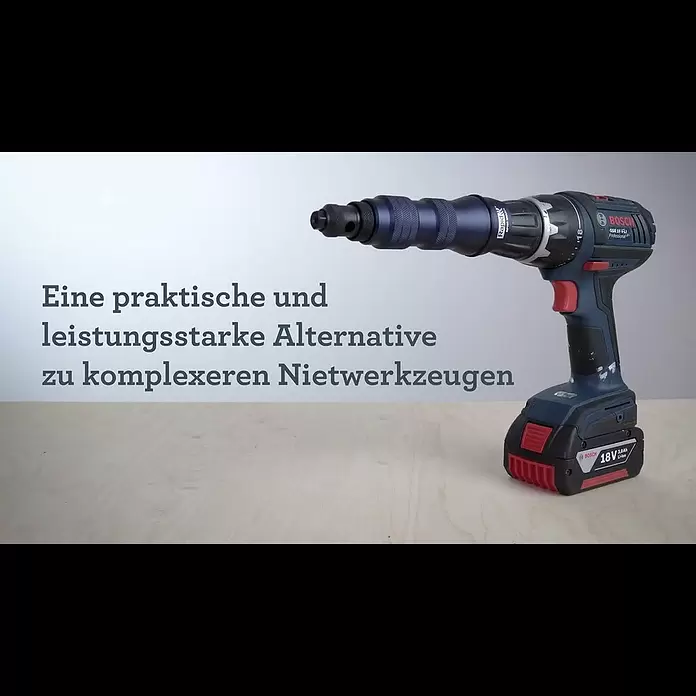 Rapid Blindnietvorsatz RP150 Multi™ - Geeignet für: Akkuschrauber/Bohrmaschinen - Rapid RP150 Multi Blindnietaufsatz fr Schrauber