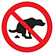 Pickup Señal de prohibición (Diámetro: 18 cm, Sin perro para el perro)