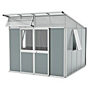 Vitavia Gerätehaus Kosmos 7800 (Außenmaß inkl. Dachüberstand (B x T): 267 x 295 cm, Aluminium, Alu/ Grau) | BAUHAUS