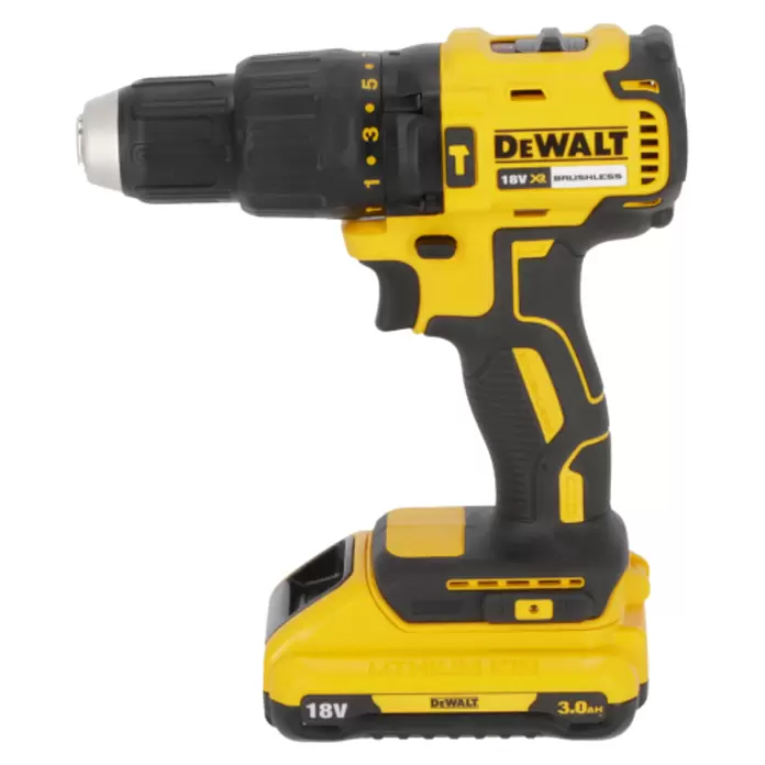 DeWalt XR 18V Akku-Schlagbohrschrauber DCD778L2T - 18 V, 2 Akkus, 3 Ah, 65 Nm