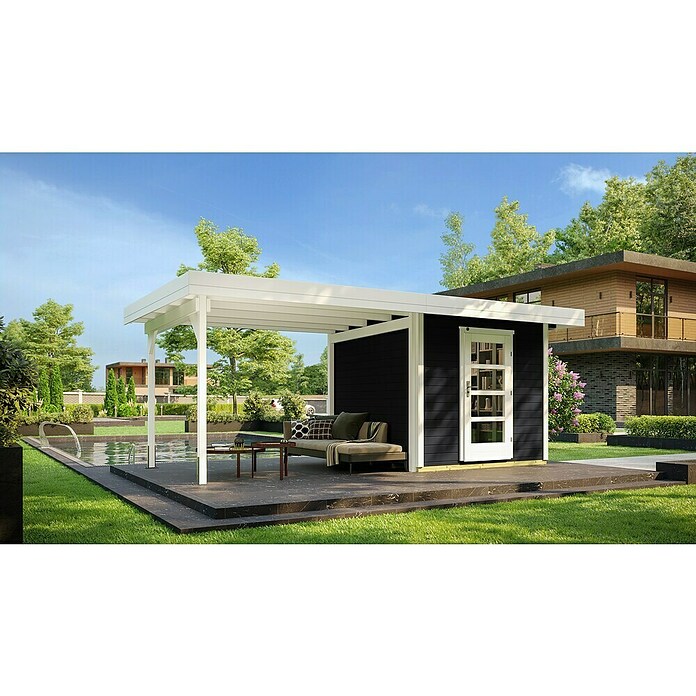 Weka Gartenhaus 172 (Außenmaß inkl. Dachüberstand (B x T): 575 x 314 cm, Holz) | BAUHAUS