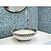 Mosaikfliese Quadrat Crystal Mix XCR 1501 (29,5 x 29,5 cm, Grün/Blau, Glänzend)