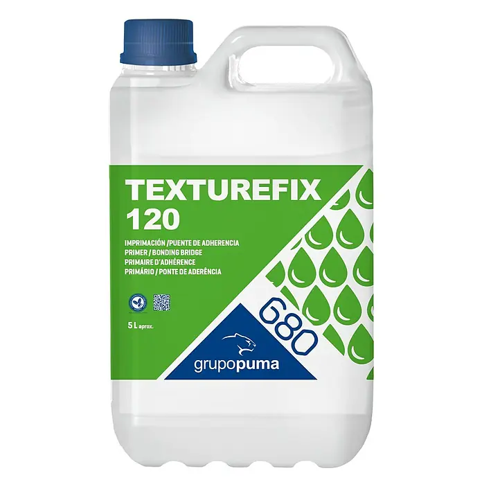 Grupo Puma Imprimación TEXTUREFIX-120 - 5 l - Imagen de un puente de unión Texturefix 120 de 5L de Grupopuma, una imprimación de alta calidad para una mejor adherencia.