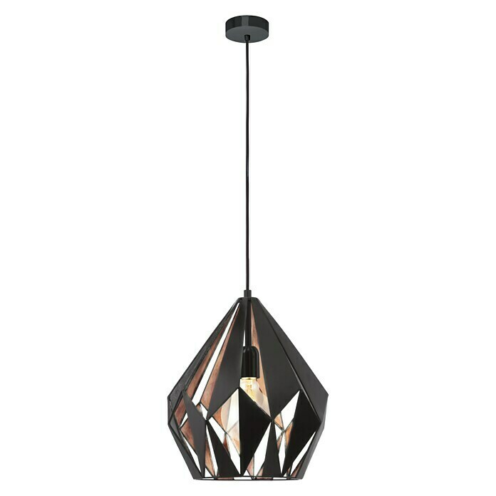 Eglo Okrugla viseća svjetiljka (60 W, Bakar/crna, Visina: 110 cm)