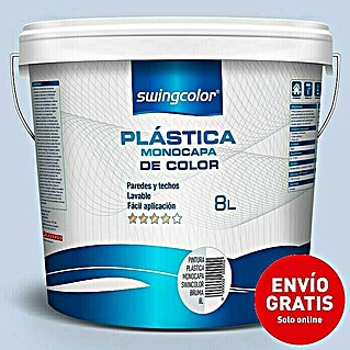 swingcolor Pintura para paredes (Gris Bruma, 8 l, Mate)