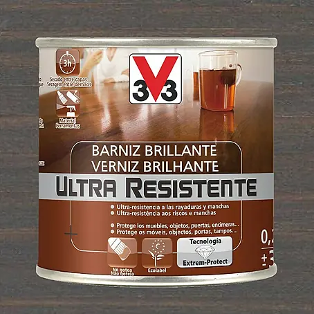 V33  Barniz para madera Brillante Ultra Resistente