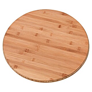 CUCINE Vrtljiva okrogla lesena plošča (Bambus, Premer: 40 cm)