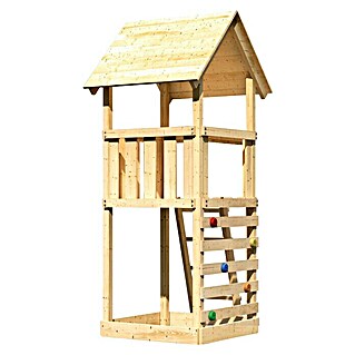 Karibu Kinderspielturm Lotti Set 8 (L x B x H: 107 x 107 x 291 cm, Natur)