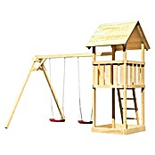 Karibu Kinderspielturm Lotti Set 4 (L x B x H: 264 x 347 x 291 cm, Natur) | BAUHAUS