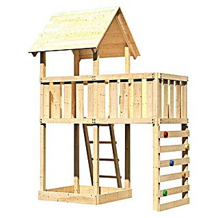 Karibu Kinderspielturm Lotti Set 26 (L x B x H: 107 x 214 x 291 cm, Natur)