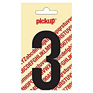 Pickup Etiqueta adhesiva (Motivo: 3, Negro, Altura: 90 mm)