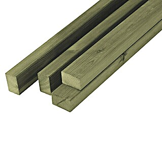 Holzpfosten (2 000 x 70 x 45 mm, Kiefer, Grün)