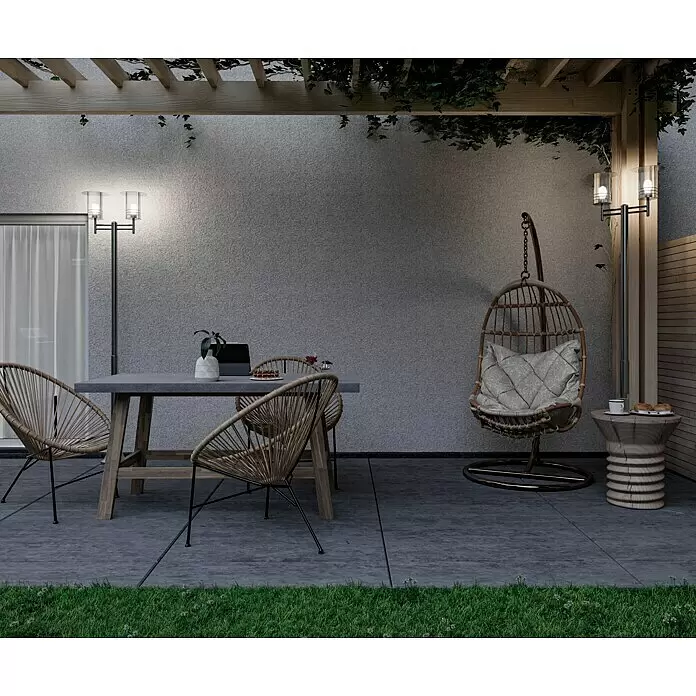 Starlux Silver Star II Kandelaber - 60 W, Farbe Gehäuse: Silber, Ohne Leuchtmittel, Höhe: 220 cm - Stimmungsaufnahme