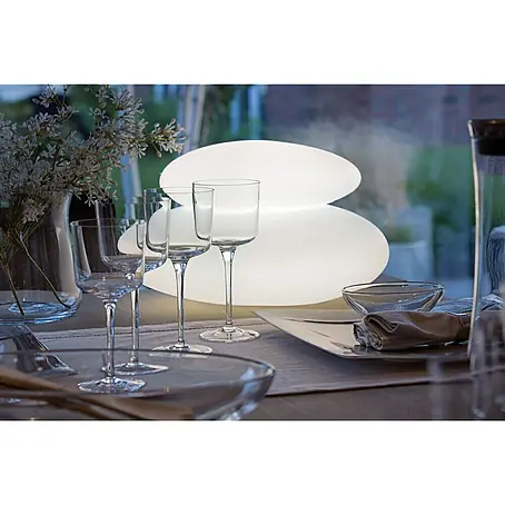 8 Seasons Design Shining LED-Solar-Dekoleuchte Stone