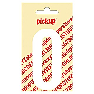 Pickup Sticker (Motief: 0, Wit, Hoogte: 90 mm)