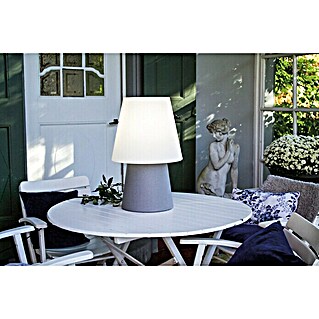 8 Seasons Design No. 1 LED-Solar-Dekoleuchte (Grau, L x B x H: 39 x 39 x 60 cm)