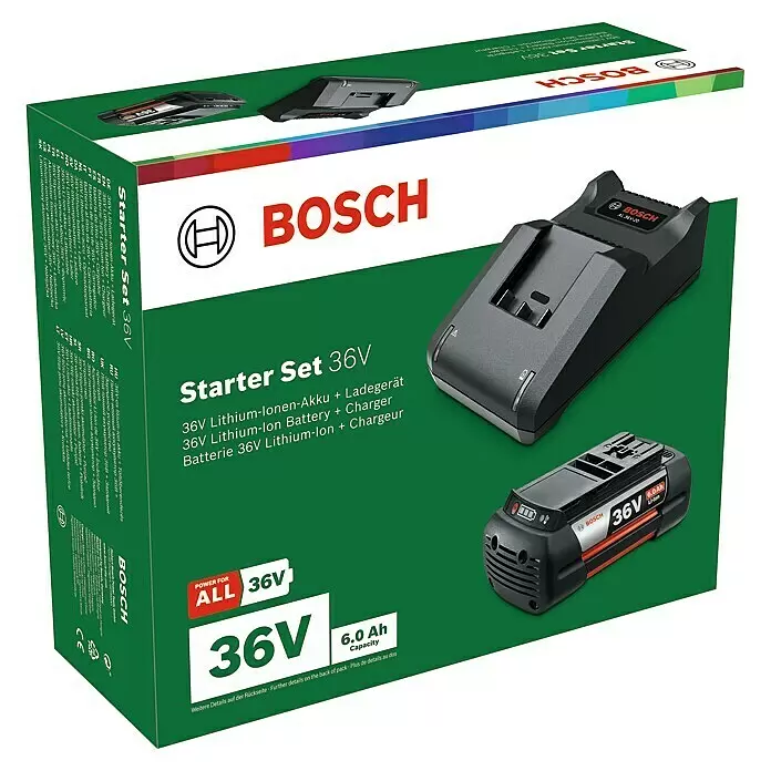 Bosch Power for All 36V Akku & Ladegerät 36 V Starter-Set36 V, 6 Ah, 1 Akku
